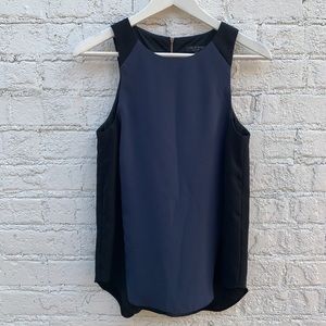 Rag & Bone blue and black dressy tank sz S